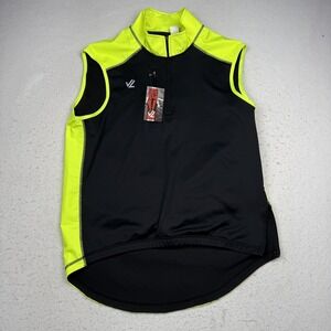 JL Racing Vest Mens Large Yellow Sequel Turtleshell Hi Viz 1/4 Zip Softshell